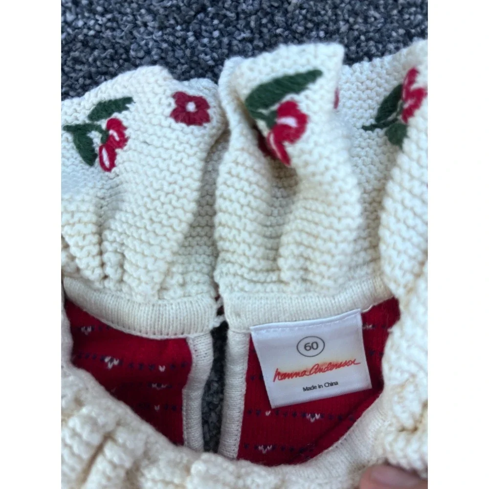 Hanna Anderson lot of 3 -‎ Sweater, Sweater Dress, Jacket Size 60 US 3-6 Months